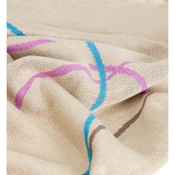 Smilškrāsas kokvilnas pleds 200x140 cm Outline - Hübsch-image-1