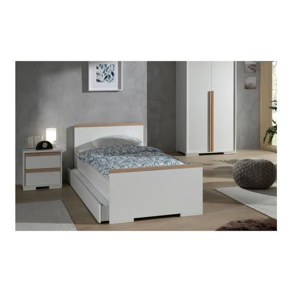 Balts bērnu naktsskapītis London – Vipack-image-2