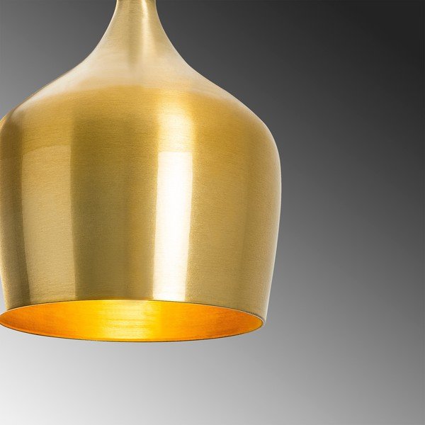 Zelta krāsas piekaramā lampa ar metāla abažūru ø 22 cm Dodo – Opviq lights-image-3