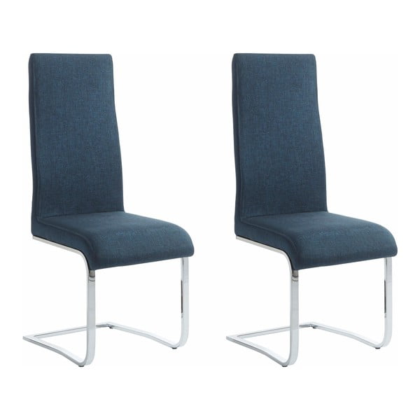 2 zilu ēdamistabas krēslu komplekts Støraa Teresa