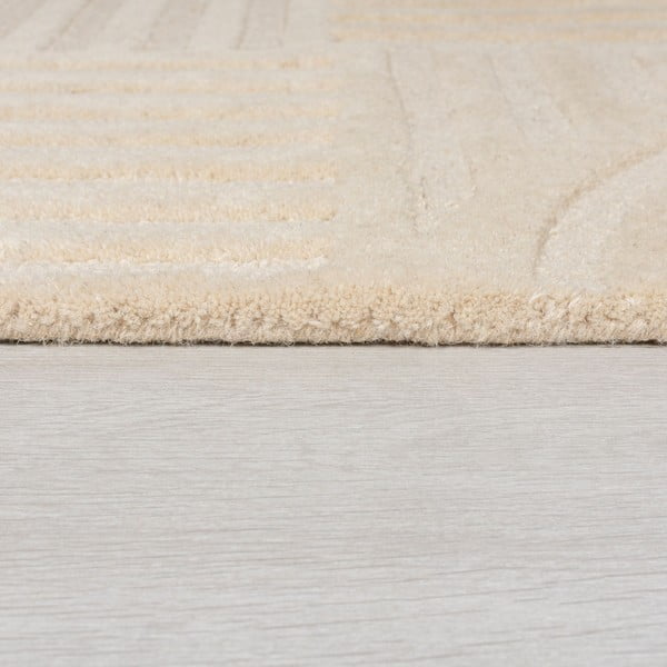 Bēšs vilnas paklājs 60x230 cm Zen Garden – Flair Rugs-image-4