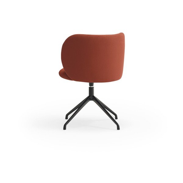 Ķieģeļu sarkans polsterēts ēdamistabas krēsls Mogi – Teulat-image-3