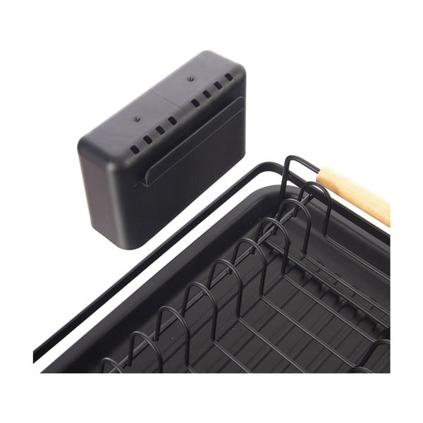 Melns metāla trauku žāvētājs 43x23,5 cm Radka – Orion-image-4