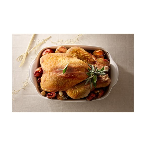 Taisnstūra formas cepamais trauks ziloņkaula krāsā Emile Henry, 42,5 x 28 cm-image-4