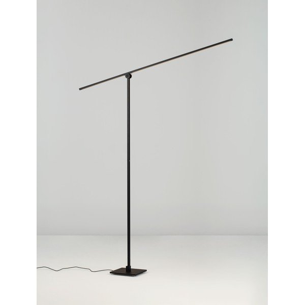 Matēti melna metāla LED stāvlampa ar saliekamu konstrukciju/ar regulējamu spilgtumu (augstums 144 cm) Tenso – Nova Luce-image-3