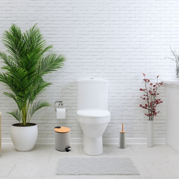 Pelēkbrūna tērauda atkritumu tvertne ar pedāli 3 l   Adonis – Spirella-image-1