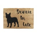 Kokosšķiedras kājslauķis 40x60 cm Beware I'm Cute French Bulldog – Artsy Doormats