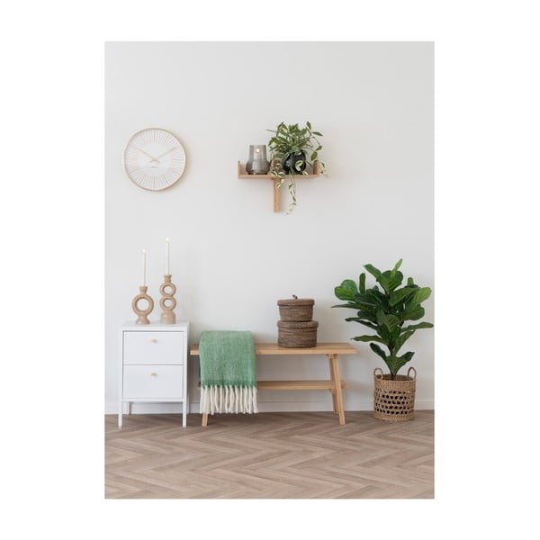 Zaļš pleds no vilnas maisījuma 130x170 cm Carmel – House Nordic-image-2