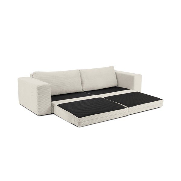 Bēšs velveta izvelkamais dīvāns Milo Casa Donatella-image-4