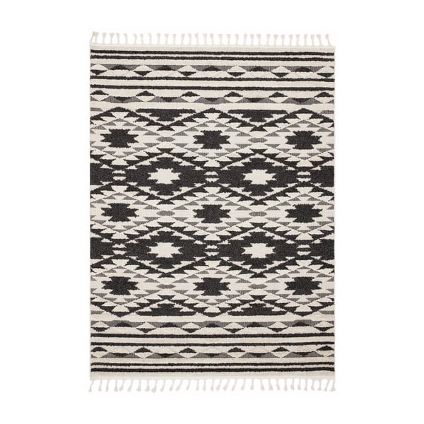 Melnbalts paklājs Asiatic Carpets Taza, 120 x 170 cm