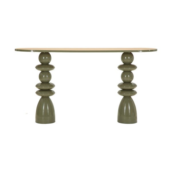 Zaļš metāla konsoles galds 45x150 cm Metal Console – Mauro Ferretti-image-2