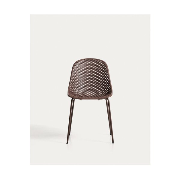 Brūns metāla dārza krēsls Quinby – Kave Home-image-2