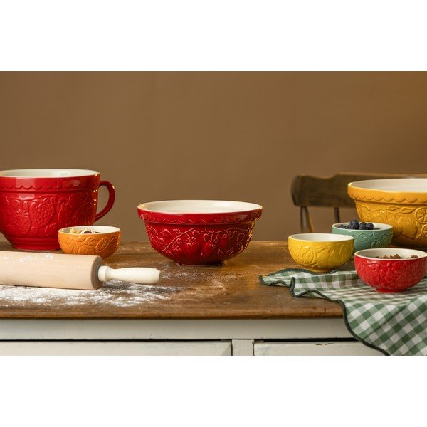 Sarkana akmensmasas bļoda ø 21 cm Fruits Strawberry – Mason Cash-image-3