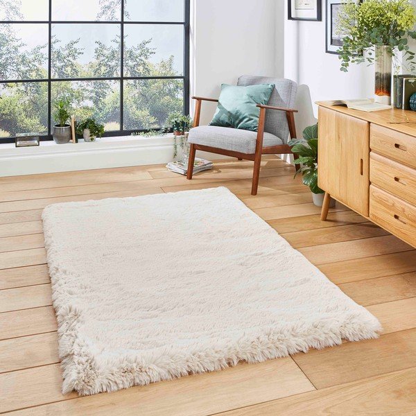 Krēmkrāsas paklājs 80x150 cm Super Teddy – Think Rugs-image-1