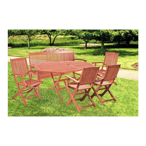 Dārza soliņš no eikalipta koka Garden Pleasure Stockholm-image-3