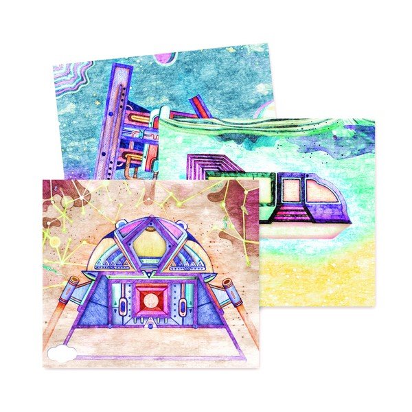 3 spīdošu attēlu komplekts Djeco Odyssey-image-2