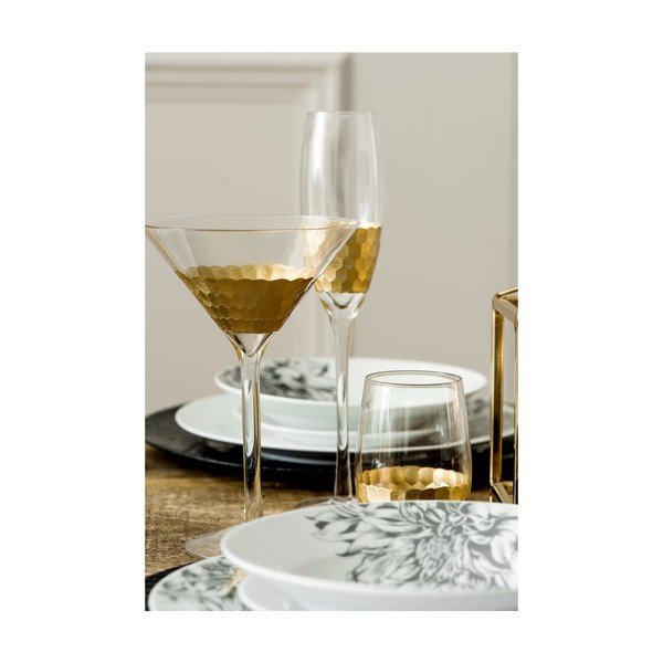4 ar rokām pūstu šampanieša glāžu komplekts Premier Housewares Deco, 2,1 dl-image-4