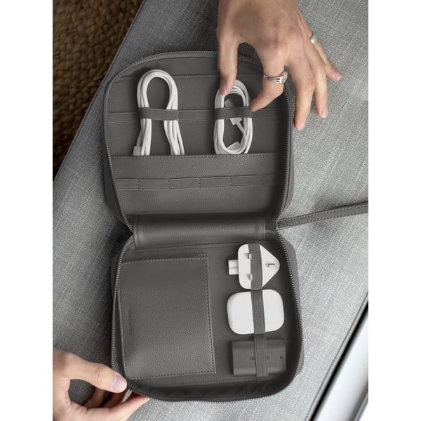 Organizators vadiem no ādas imitācijas Cable Tidy – Stackers-image-1