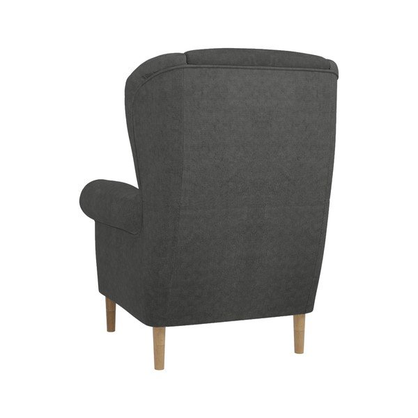 Tumši pelēks atpūtas krēsls ar atzveltni Swan – Ropez-image-2