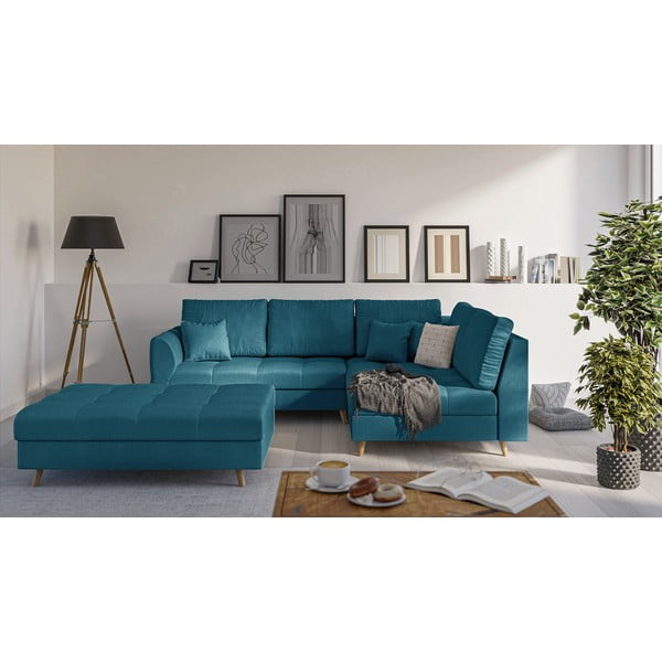 Tirkīzzils kāju soliņš Ariella – Ropez-image-1