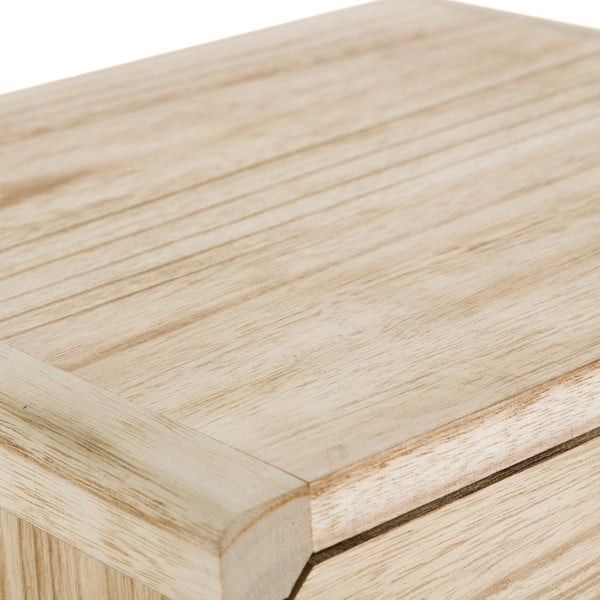 Dabīga toņa eksotiskās koksnes masīvkoka naktsskapītis Natural Way – Casa Selección-image-4