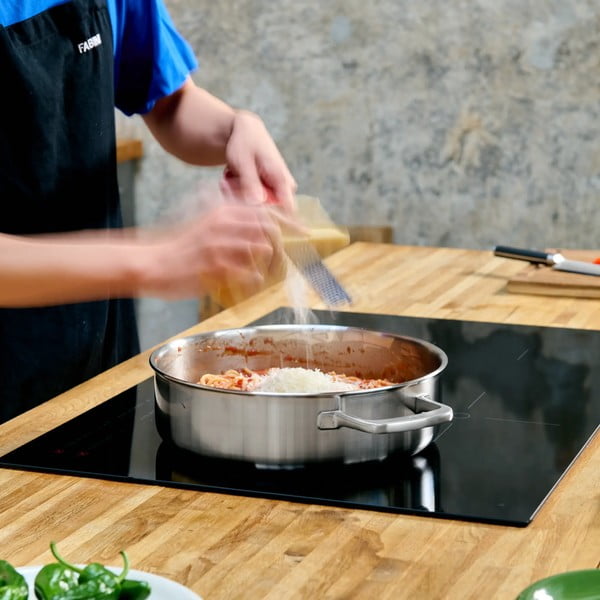 Nerūsējošā tērauda panna ar vāku ø 28 cm tegame Lucca 3.0 – FABINI-image-1
