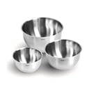 Sudraba krāsas nerūsējošā tērauda bļodas (3 gab.) ø 24 cm Lucca 3.0 – FABINI