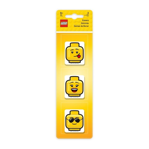 3 LEGO® Iconic dzēšgumiju komplekts