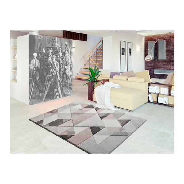 Pelēks un rozā paklājs Universal Pinky Dugaro, 80 x 150 cm-image-1