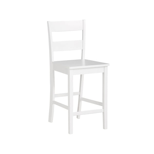 Balts priedes masīvkoka bāra krēsls (sēdekļa augstums 60 cm) Torpedo – Støraa-image-4