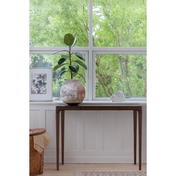 Brūns ozola masīvkoka konsoles galds 12x110 cm Heart'n'Soul – UMAGE-image-1