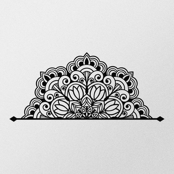 Metāla sienas dekors 160x70 cm Mandala – Wallity-image-4