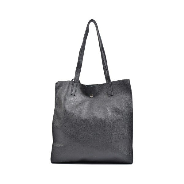 Melna ādas Isabella Rhea Tote Bag-image-1