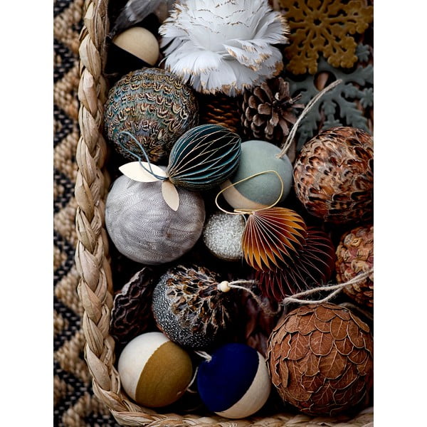 Brūns piekaramais Ziemassvētku rotājums Bloomingville Zada-image-1