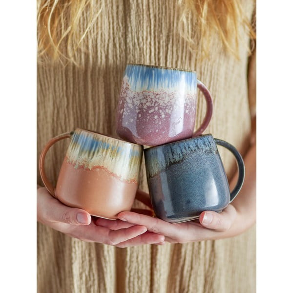 Akmensmasas krūzes (3 gab.) 460 ml Cloe – Bloomingville-image-1