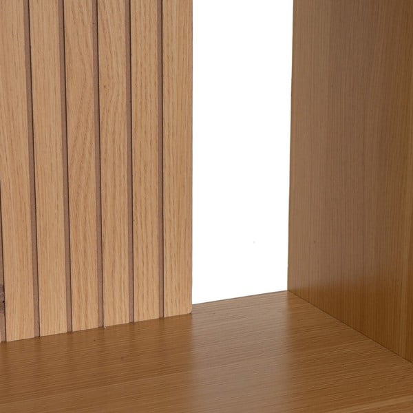 Dabīga toņa bērnu grāmatu plaukts ar ozolkoka imitāciju 63x159 cm Mid-Lines – Casa Selección-image-2