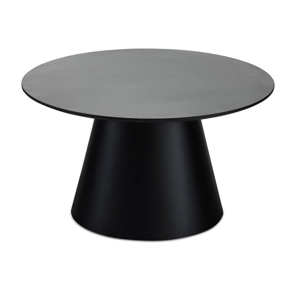 Melns/tumši pelēks žurnālgaldiņš ar marmora imitācijas galda virsmu ø 80 cm Tango – Furnhouse