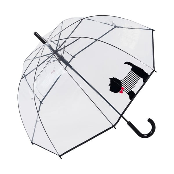 Caurspīdīgs Ambiance Cute Dog lietussargs, ⌀ 85 cm