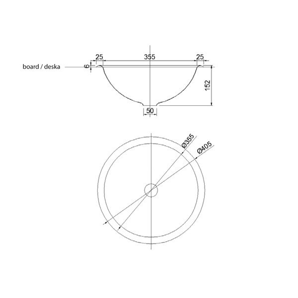 Sudraba krāsas nerūsējošā tērauda apaļa izlietne ø 40,5 cm – Sapho-image-2
