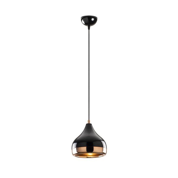 Piekaramā lampa melnā un vara krāsā Opviq lights Yildo, ø 17 cm-image-2