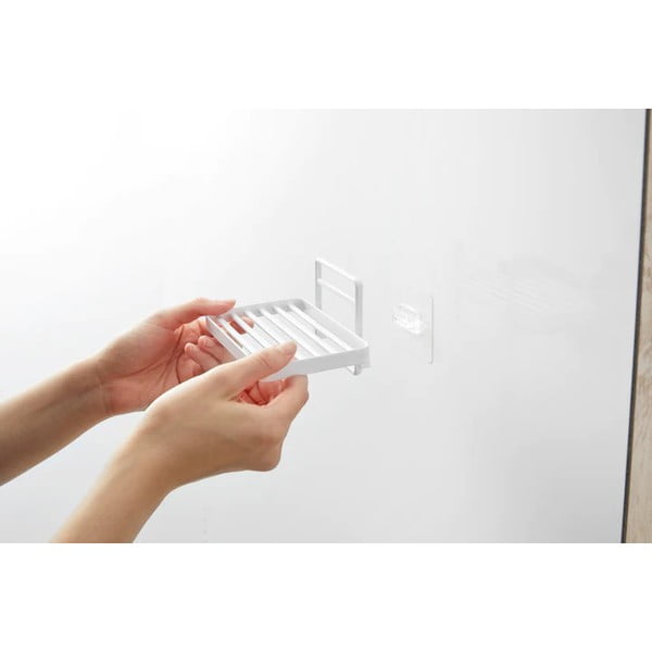 Balts metāla pašlīmējošs ziepju trauks Film Hook – YAMAZAKI-image-2