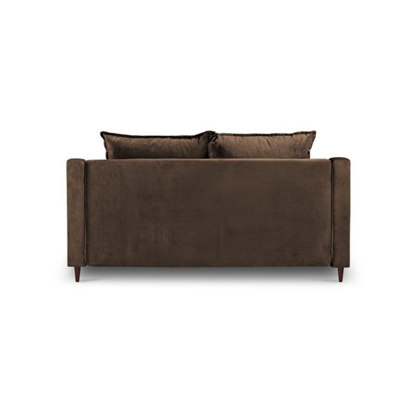 Brūns samta dīvāns Mazzini Sofas Freesia, 150 cm-image-3
