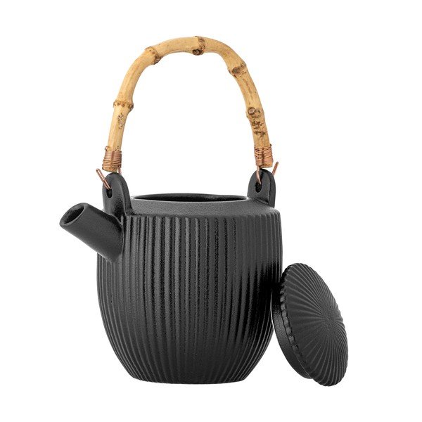 Melna akmensmasas tējkanna 850 ml Neri – Bloomingville-image-4