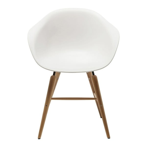 Balts krēsls ar roku balstiem Kare Design Forum