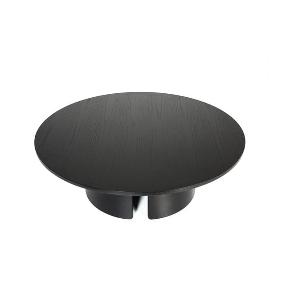 Melns žurnālgaldiņš Teulat Cep, ø 110 cm-image-3