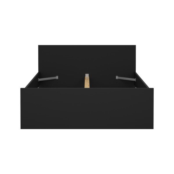 Melna divvietīga gulta 140x190 cm Naia – Tvilum-image-3