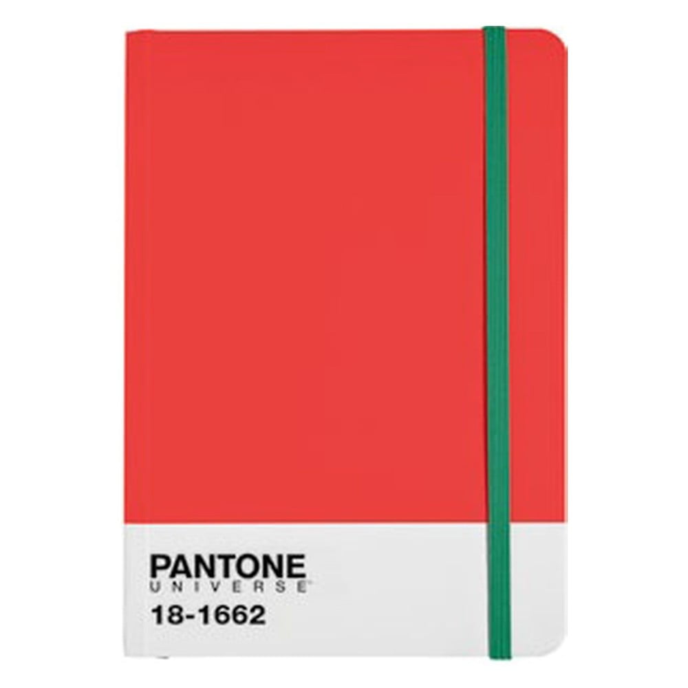 A4 blociņš ar krāsainu dzēšgumiju Flame Scarlet/Poison Green 18-1662
