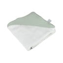 Zaļš muslīna bērnu dvielis ar kapuci 75x75 cm – Bébé Douceur