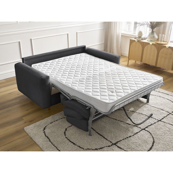 Melns salokāms dīvāns 200 cm Cocoone – Bobochic Paris-image-1