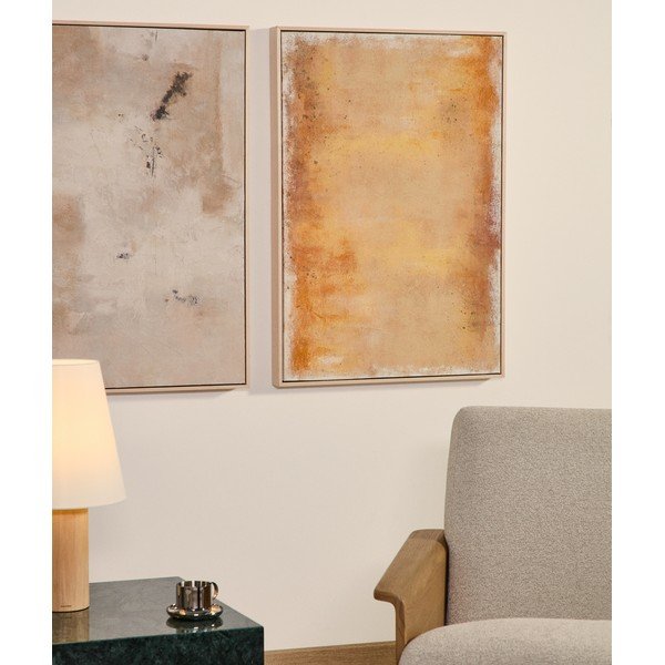 Ar rokām apgleznota glezna ar rāmi/uz audekla 60x90 cm Selnar – Kave Home-image-1